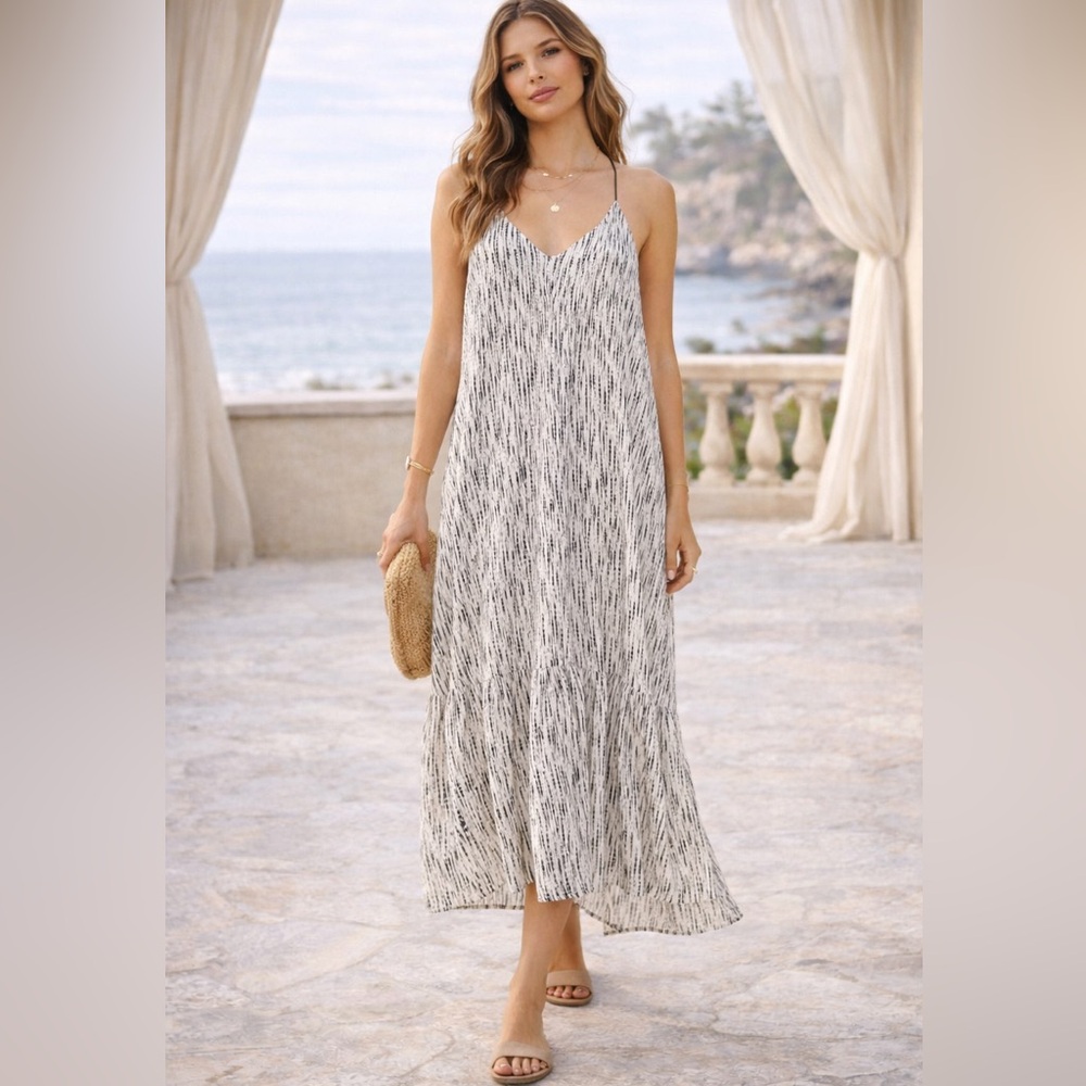 Lovestitch- Free People inspired, textured halter maxi dress .